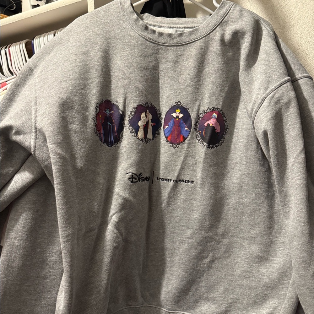 Villains Disney x Stoney Cliver Gray Graphic Sweater